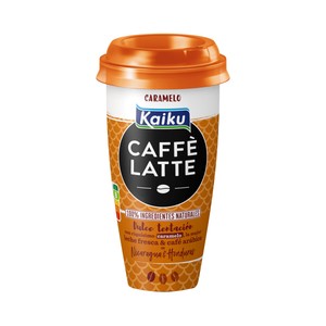 Imagen de KAIKU Bebida de café arábica de Nicaragua y Honduras con caramelo Caffé latte 230 ml.