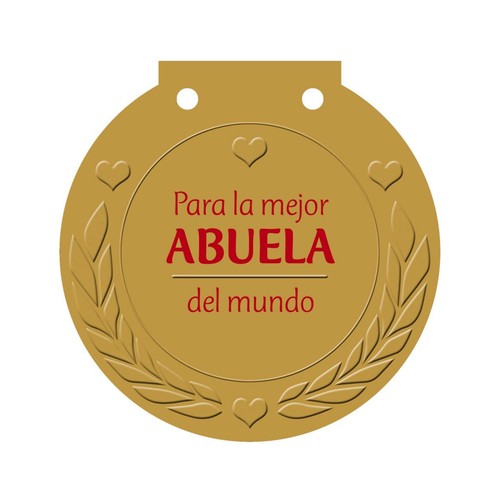 Medallas: Para la mejor abuela del mundo. VV.AA. Género: Autoayuda. Editorial: Bruño.