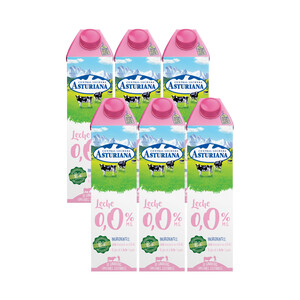 precios Central Lechera Asturiana Leche De Vaca Desnatada (0,0% Materia Grasa) De Origen Español 6 X 1 L. en Alcampo