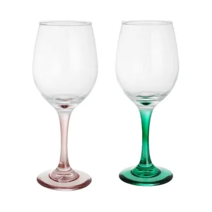 Copa vino 32cl, verde o rosa. ACTUEL