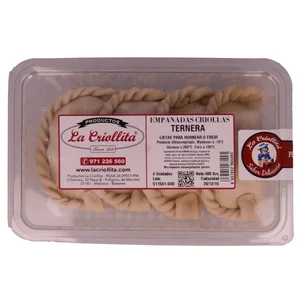 LA CRIOLLITA Empanadillas de ternera paquete de 400 gr pack de 4 uds