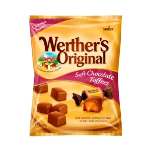 WERTHER"S ORIGINAL Caramelos de chocolate relleno con toffees 120 g.