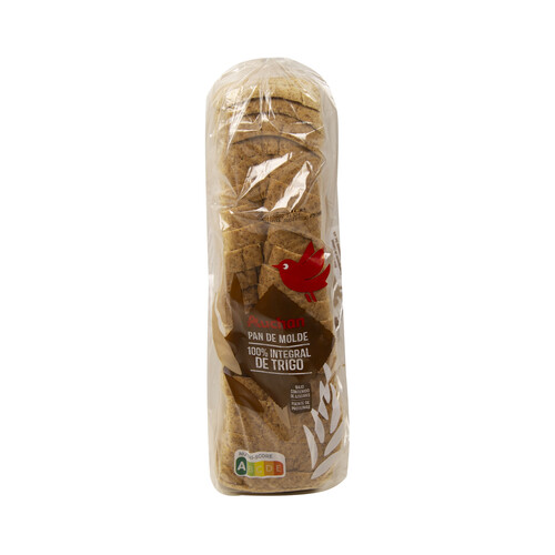 Pan de molde integral con corteza PRODUCTO ALCAMPO 600 gr,