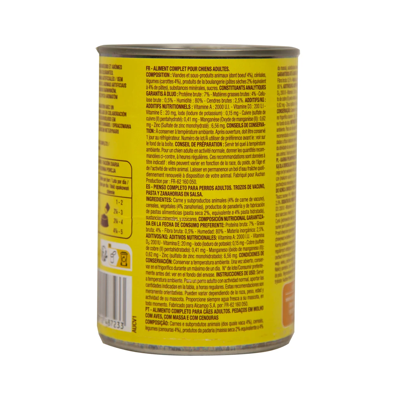 PRODUCTO ALCAMPO Bocaditos en salsa con trozos de vacuno 400 g.