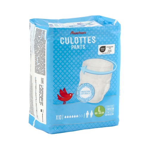 PRODUCTO ALCAMPO Pañal de incontiencia unisex ultra absorbentes, talla L (100 - 135 cm) 10 uds.