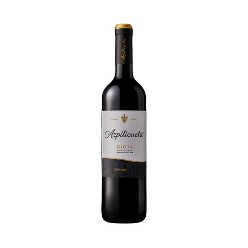 Vino tinto de crianza con denominación de origen calificada Rioja AZPILICUETA botella de 75 cl.