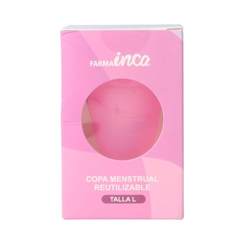 INCA FARMA Copa menstrual reutilizable, tala L.