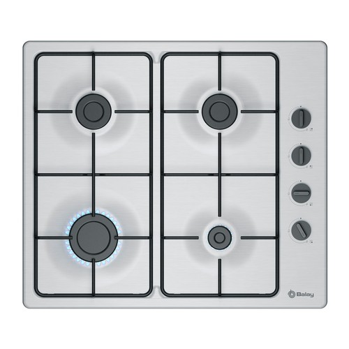 Placa gas natural + butano BALAY 3ETX464BB, 4 quemadores