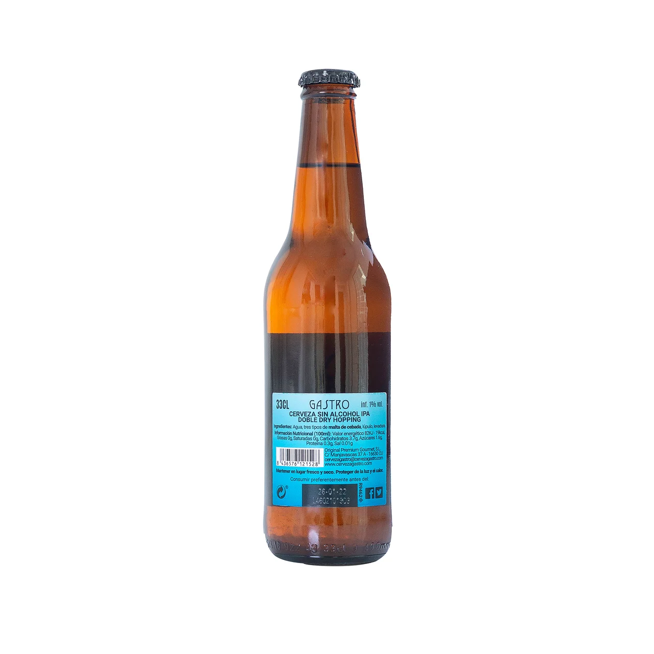 GASTRO IPA Cerveza sin alcohol 33 cl.