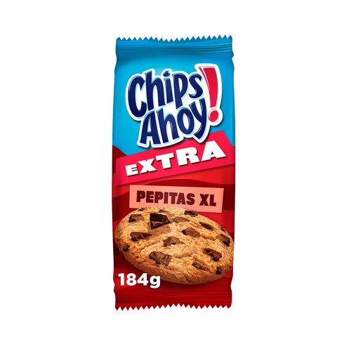 CHIPS AHOY! Extra Galletas (cookies grandes) con pepitas de chocolate 184 g.