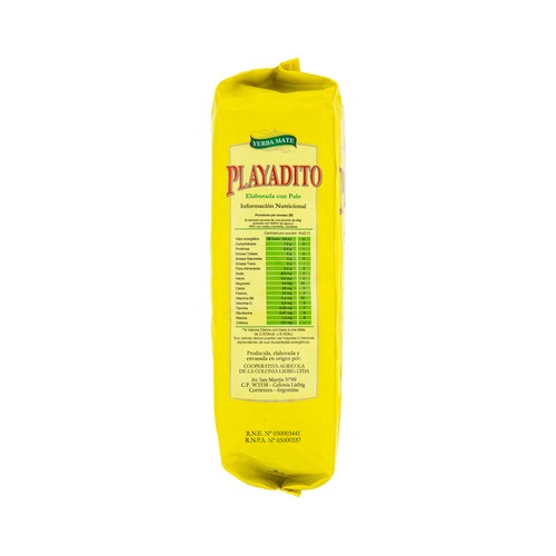 PLAYADITO Yerba mate para infusión PLAYADITO bolsa 1 kg.