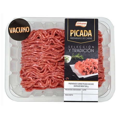 EMCESA Preparado de carne picada de vacuno 900 g.