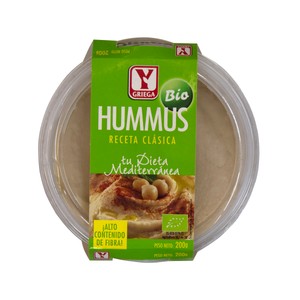 Imagen de Y GRIEGA Hummus receta clásica, elaborado con productos ecológicos Y GRIEGA 200 g.