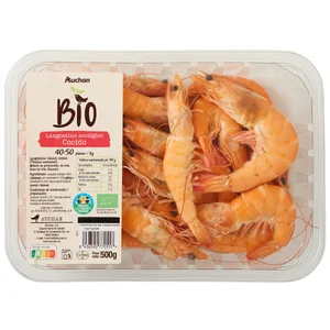 ALCAMPO CULTIVAMOS LO BUENO ECOLÓGICO Langostinos cocidos ecológicos 40/50. 500 g.