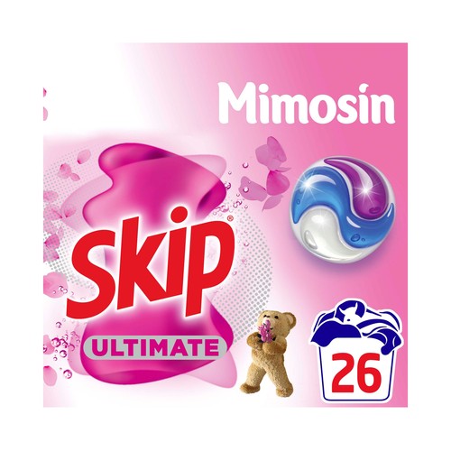 SKIP Mimosín Ultimate Detergente en cápsulas fragancia 22 lav.