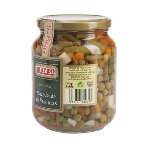 MARZO Macedonia de verduras frasco de 400 g.