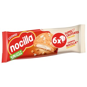 Imagen de NOCILLA Cookies Galletas con confiteria de cacao, rellenas con crema leche con avellanas 6 uds. 20 g.