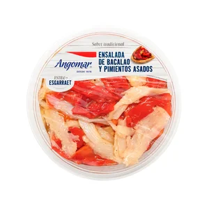 ANGOMAR Ensalada de bacalao y pimientos asados 180 g.