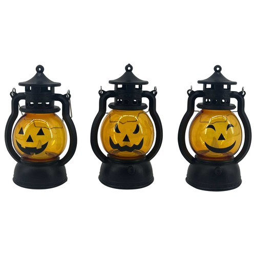 Linterna 7,5x5,8x19cm Halloween, con LED. ACTUEL