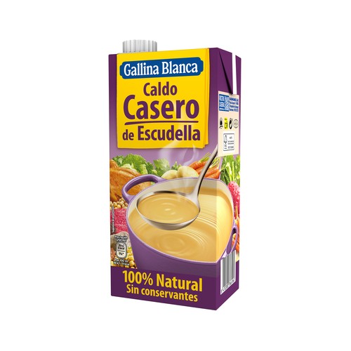 GALLINA BLANCA 100% Natural Caldo casero escudella 1 l.