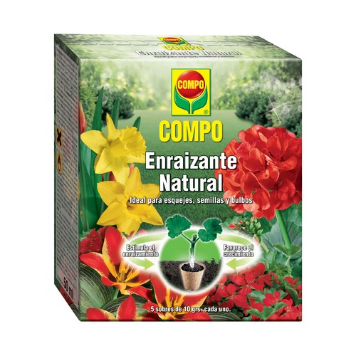 Caja de 50 gramos de enraizante natural COMPO.