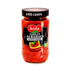 Imagen de HIDA Salsa tomate y albahaca, estilo casero 350 g.