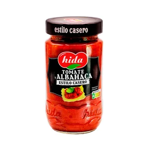 HIDA Salsa tomate y albahaca, estilo casero 350 g.