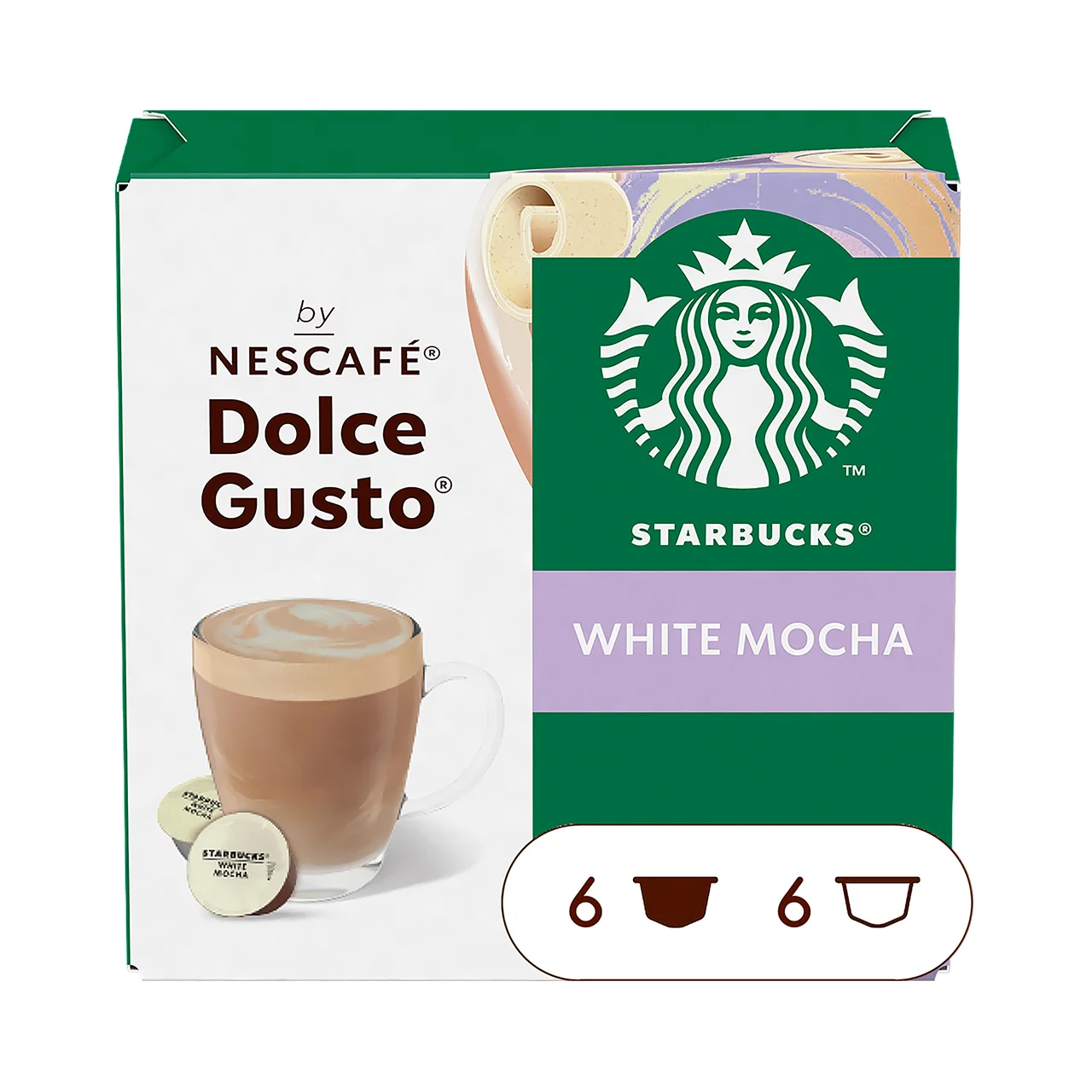 White mocha Café en cápsulas 6 uds.