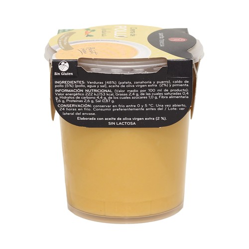 SANTA TERESA Crema de pollo y verduras 400 g.