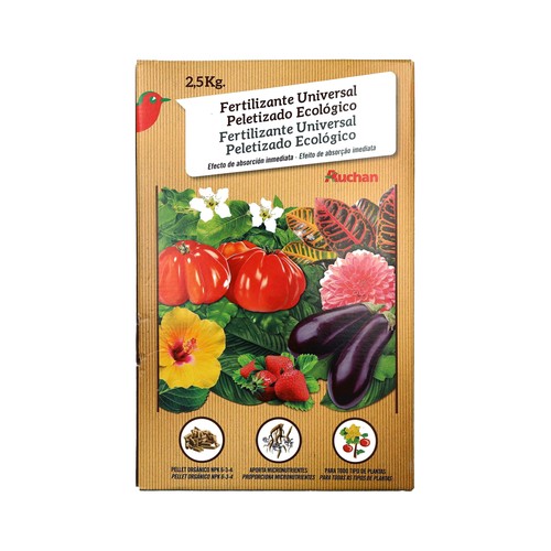 Abono en formato pallet de materías primas 100% orgánicos (Harina de carne y gallinaza), PRODUCTO ALCAMPO.
