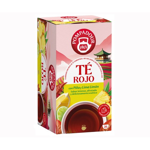 POMPADOUR Té rojo con piña y lima 20 uds. 35 g.