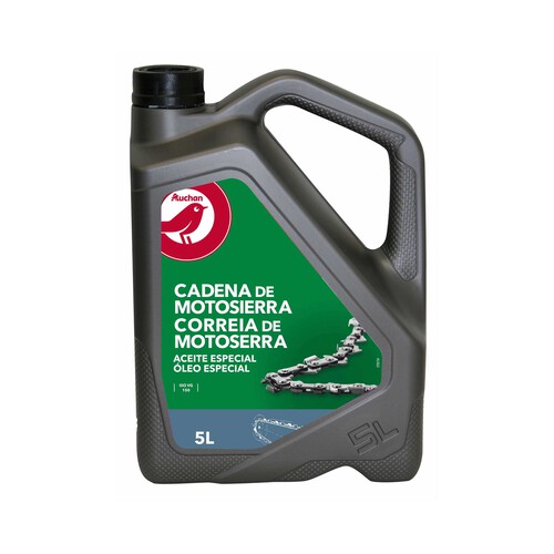 Aceite especial para cadena de motosierra, PRODUCTO ALCAMPO, 5 litros.