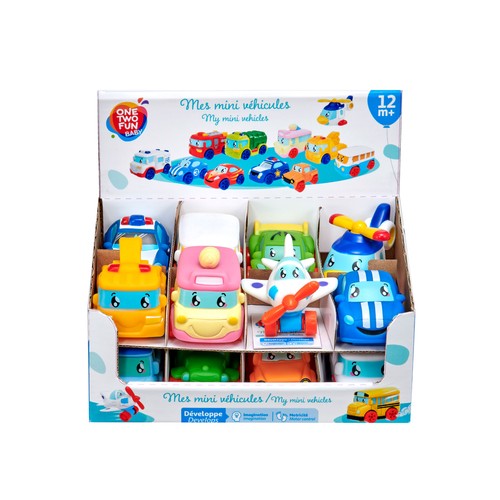 Mini vehículos en modelos surtidos ONE TWO FUN ALCAMPO +12 meses.