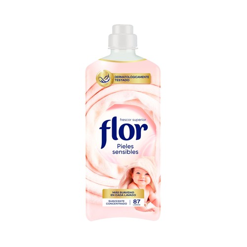 FLOR Suavizante concentrado delicado - 87 lavados.