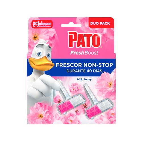 PATO Pastillas para WC fresh boost pink peony 2 uds