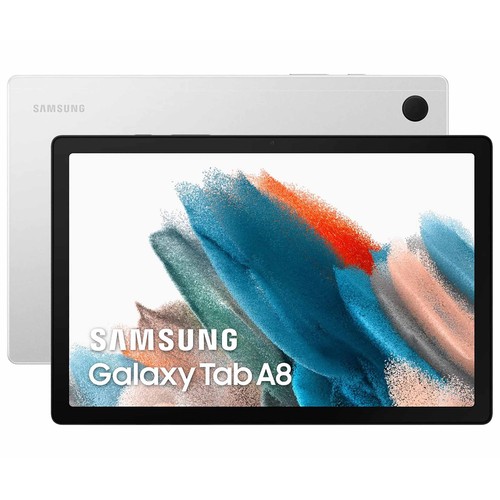 SAMSUNG Galaxy Tab A8 WiFi plata, 64GB + 4GB Ram, Tablet 26,6cm (10,5"). SM-X200NZSEEUB