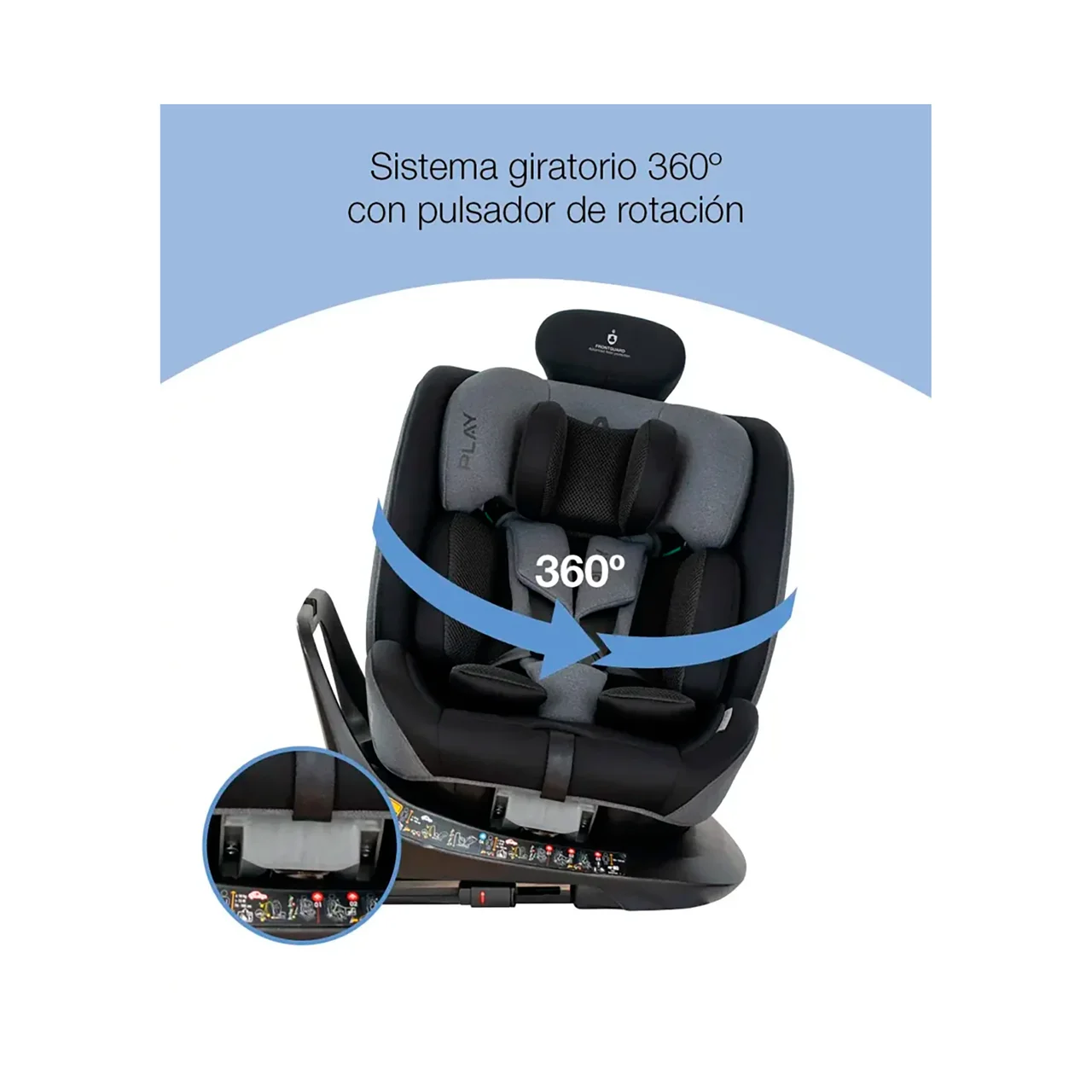 Silla auto Leg Estelar I-size (40 a 150 cm), evolutiva, a contra marcha, color carbon