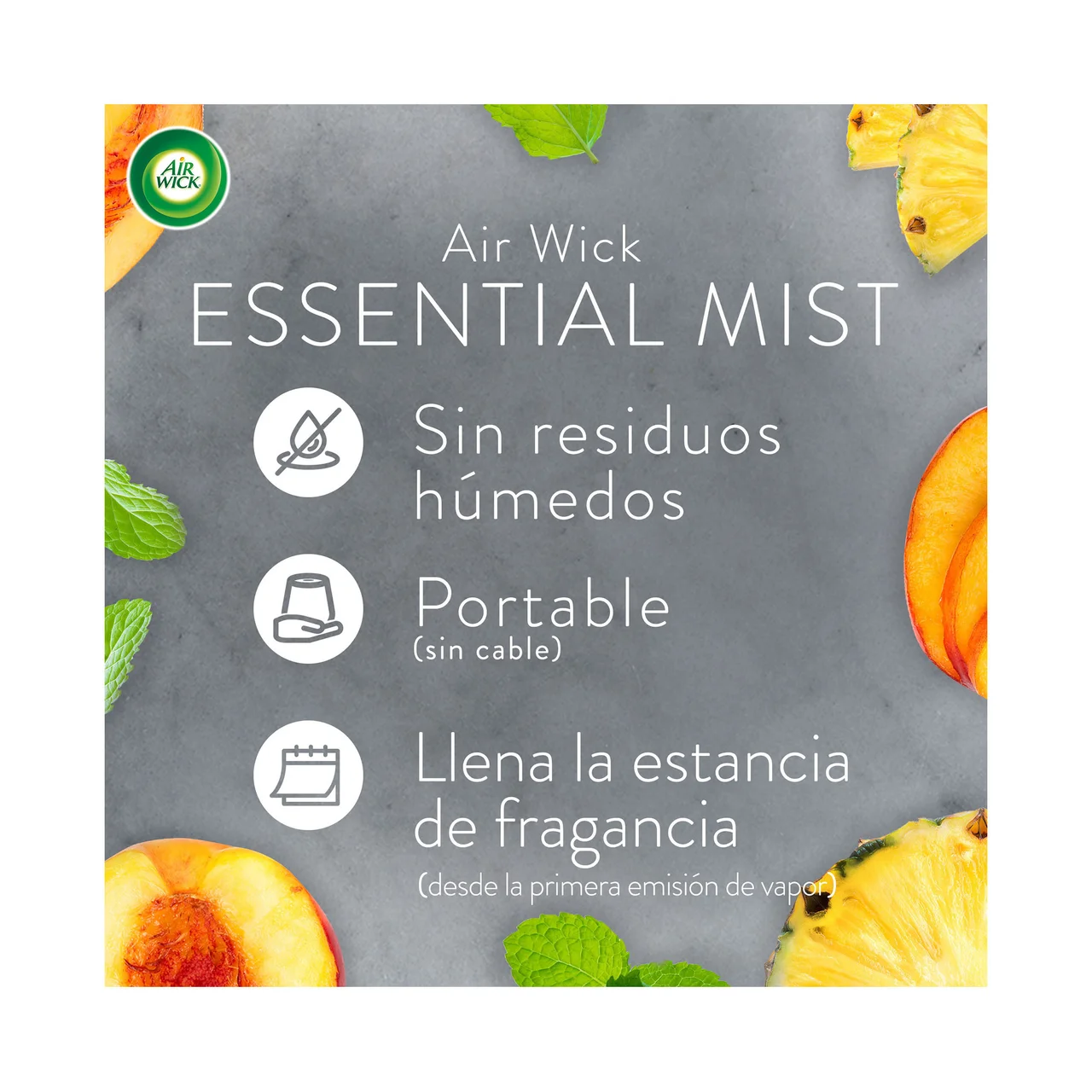 Essential mist Ambientador difusor de aceites esenciales explosión cítrica energizante.