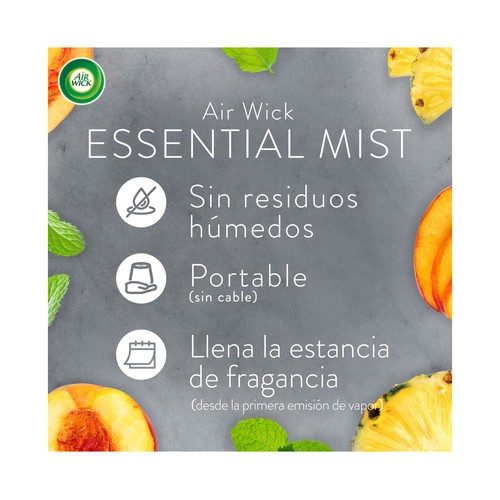AIR WICK Essential mist Ambientador difusor de aceites esenciales explosión cítrica energizante.