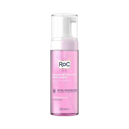 ROC Limpiador facial energizante con textura mousse, para todo tipo de pieles ROC 150 ml.