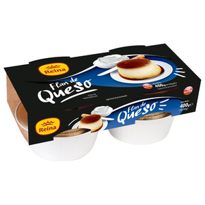Imagen de REINA Flan de queso elaborado sin gluten REINA 4 x 100 g.