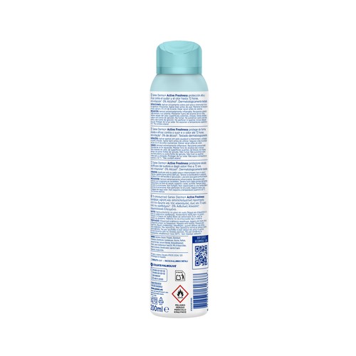 SANEX Dermo+ active freshness Desodorante en spray para mujer, antitranspirante hasta 72 horas 200 ml.