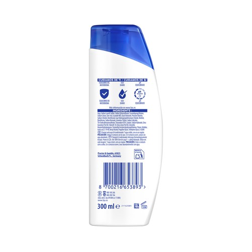 H&S Citrus fresh Champú y acondicionador anticaspa, para cabellos grasos 300 ml.