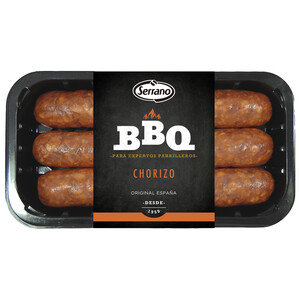 Imagen de Bandeja con chorizos especiales para barbacoa SERRANO 400 g.
