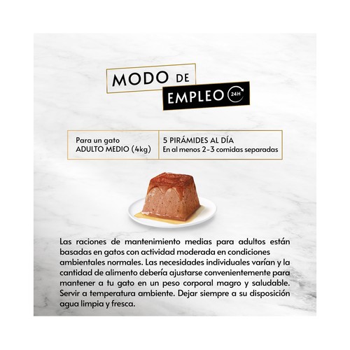 PURINA GOURMET Alimento gatos húmedo, mousse con atún PURINA GOURMET 4 uds. x 57 g.