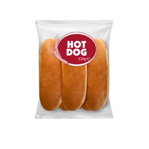 Pan para perritos calientes (Hot Dog) 6 uds. 330 g.