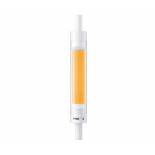 Bombilla Led R7S, 7,2W=60W, luz cálida 3000K, 118mm, no regulable, PHILIPS.