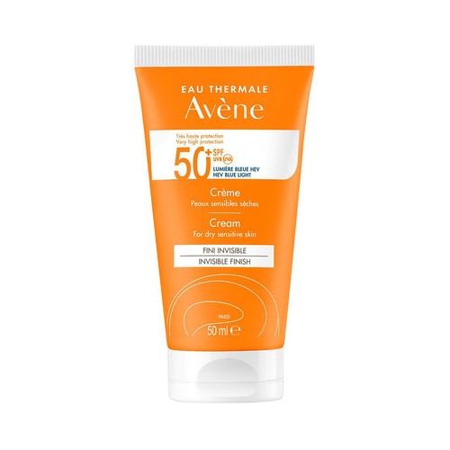 THERMALE AVÉNE Crema solar facial con FPS 50+ (muy alta) para pieles secas y sensibles 50 ml.