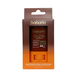 BABARIA Glow effect Protector solar facial en stick con FPS 50+ (muy alto) 20 ml.