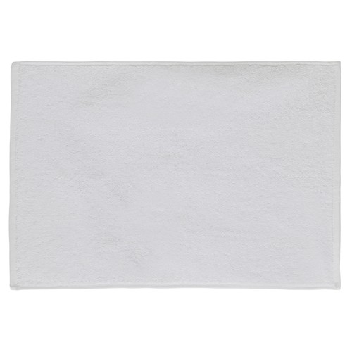 Alfombra de baño color blanco 100% algodón, 600g/m², 40x60 centímetros PRODUCTO ECONÓMICO ALCAMPO.